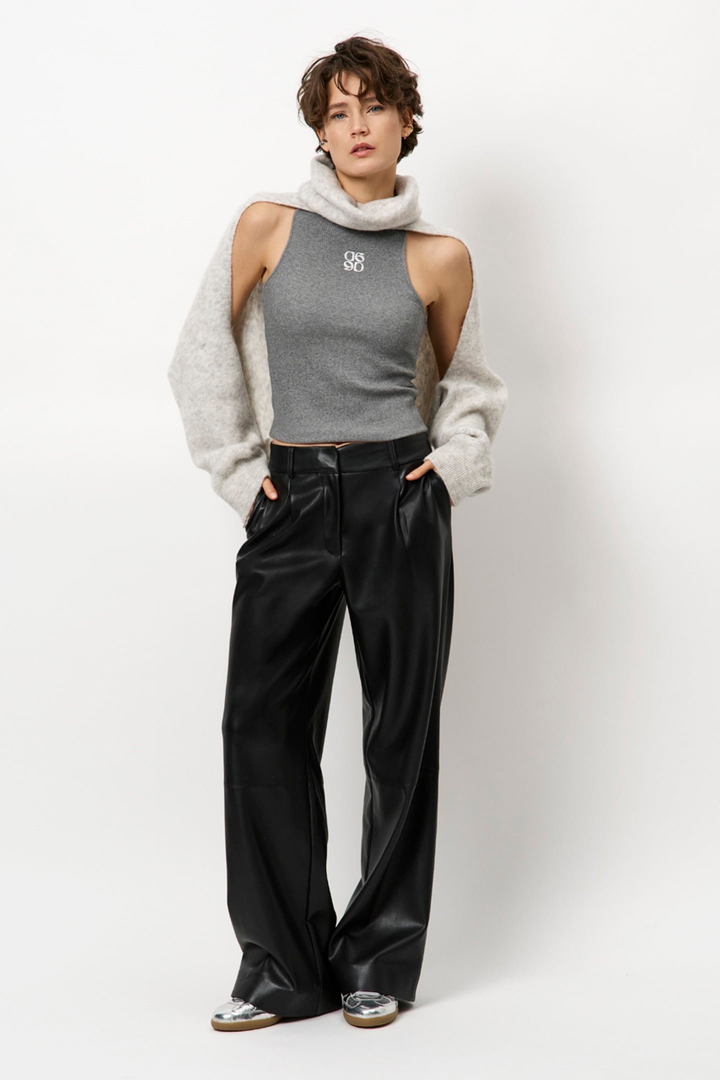 DANTE6-DANTE6-SALESSY CARDIGAN LIGHT HEATHER GREY 2