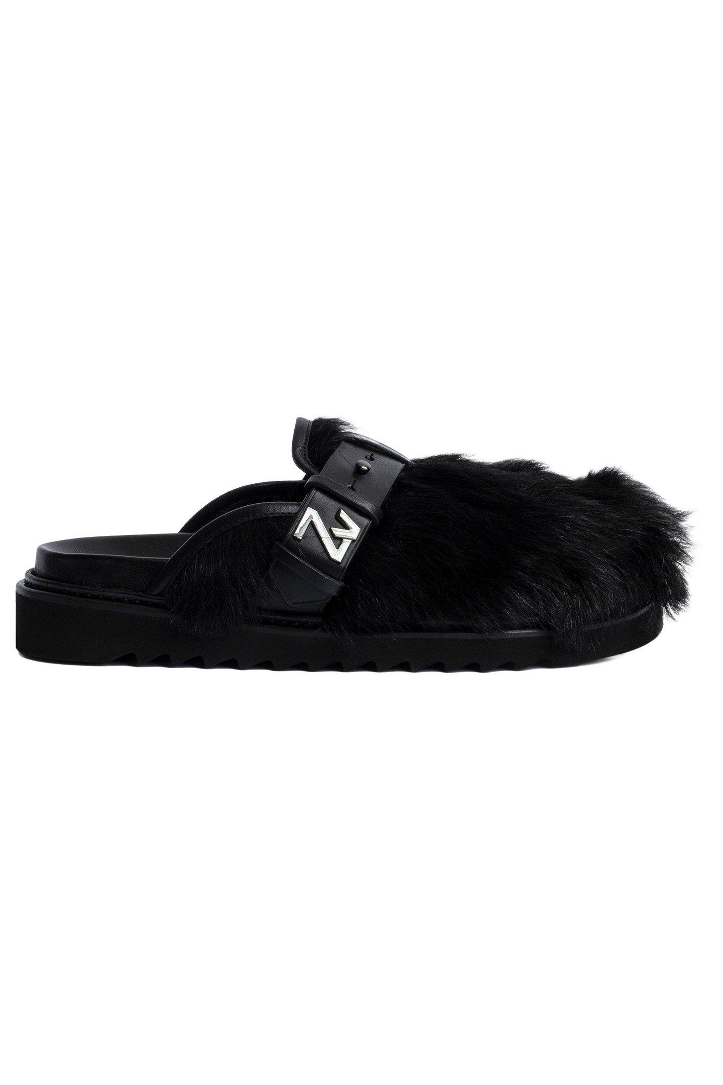 ALPHA MULE HAIRY LAMBSKIN NOIR by ZADIG&VOLTAIRE