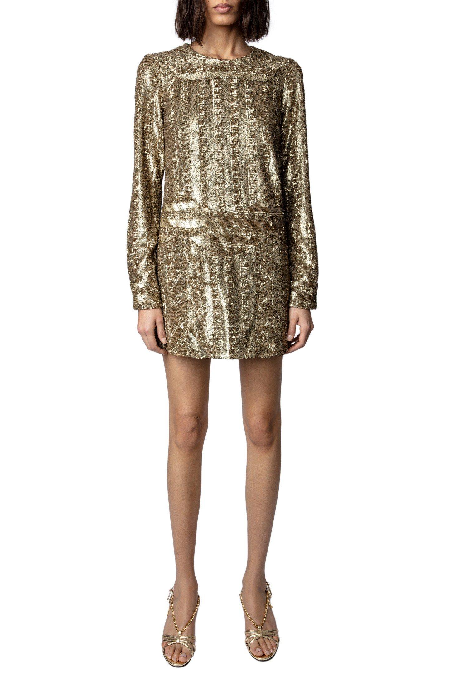 ROYSSE SEQUINS DRESS BRONZE by ZADIG&VOLTAIRE