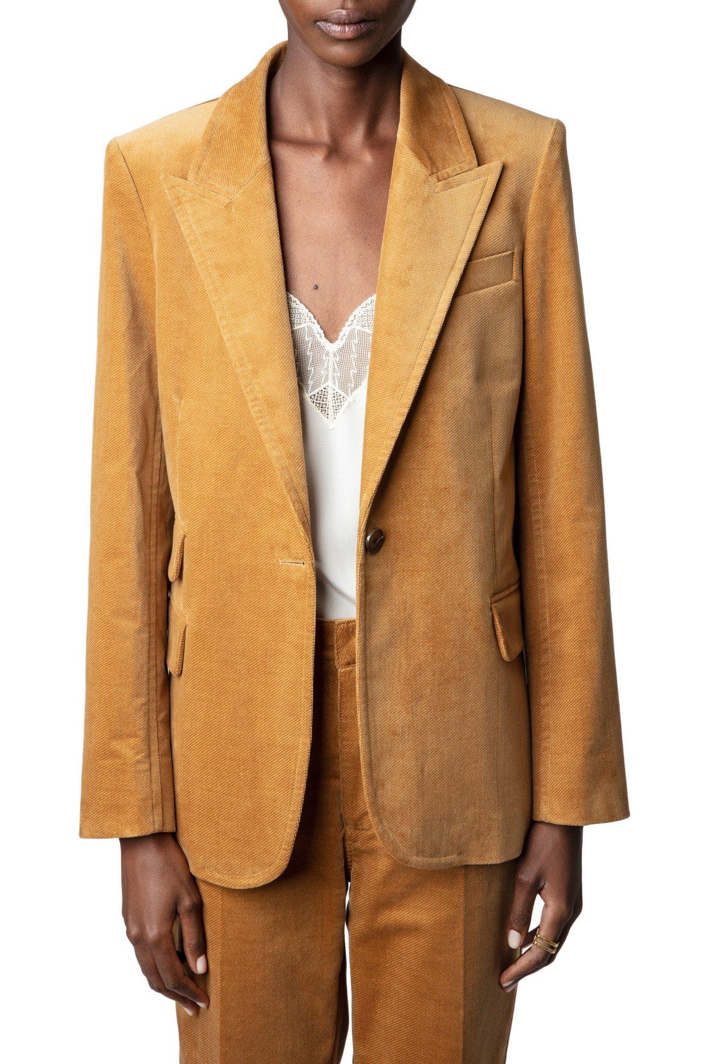 VENUS VELVET USED BLAZER OCRE by ZADIG&VOLTAIRE