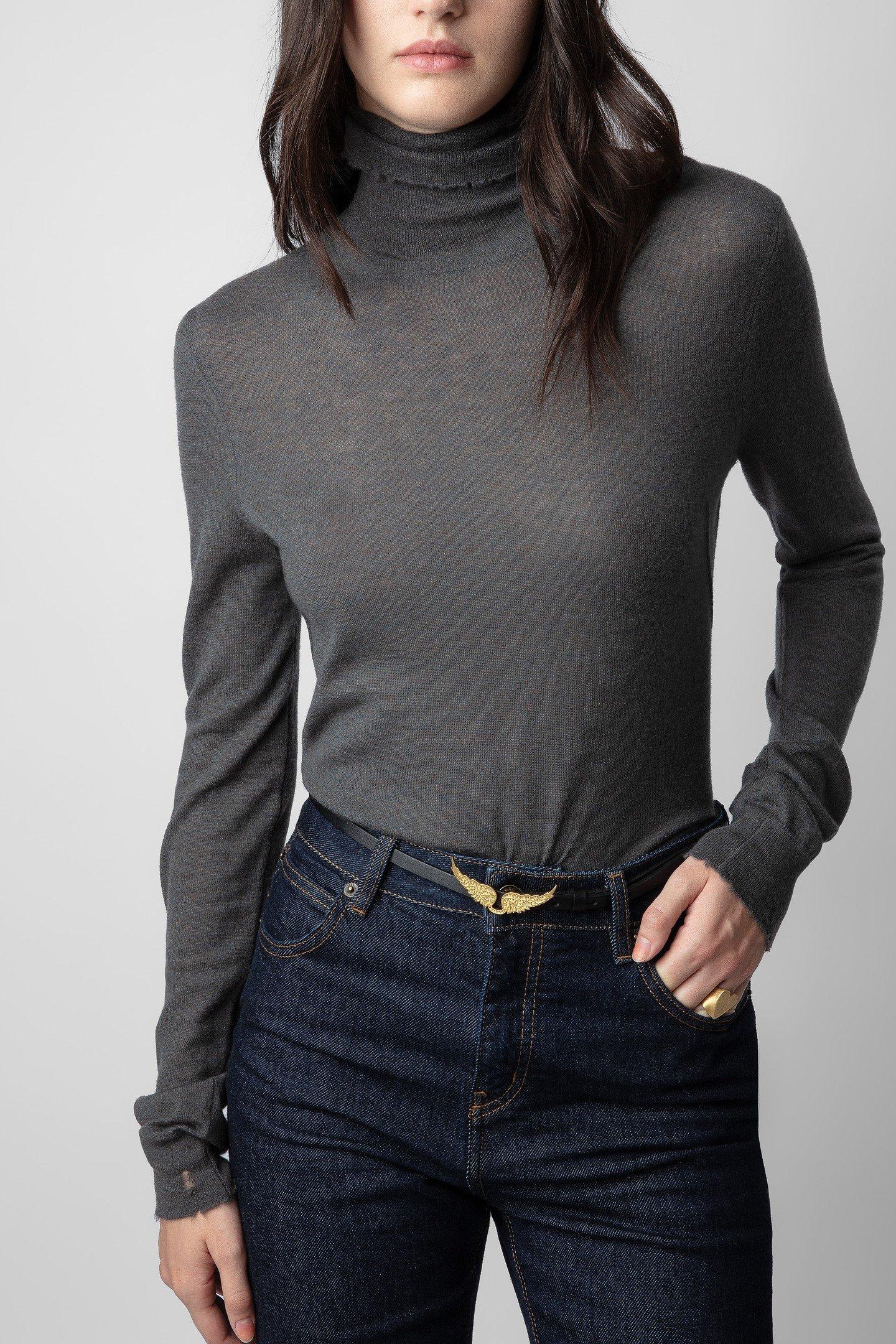 BOBBY CASHMERE SWEATER ARDOISE by ZADIG&VOLTAIRE