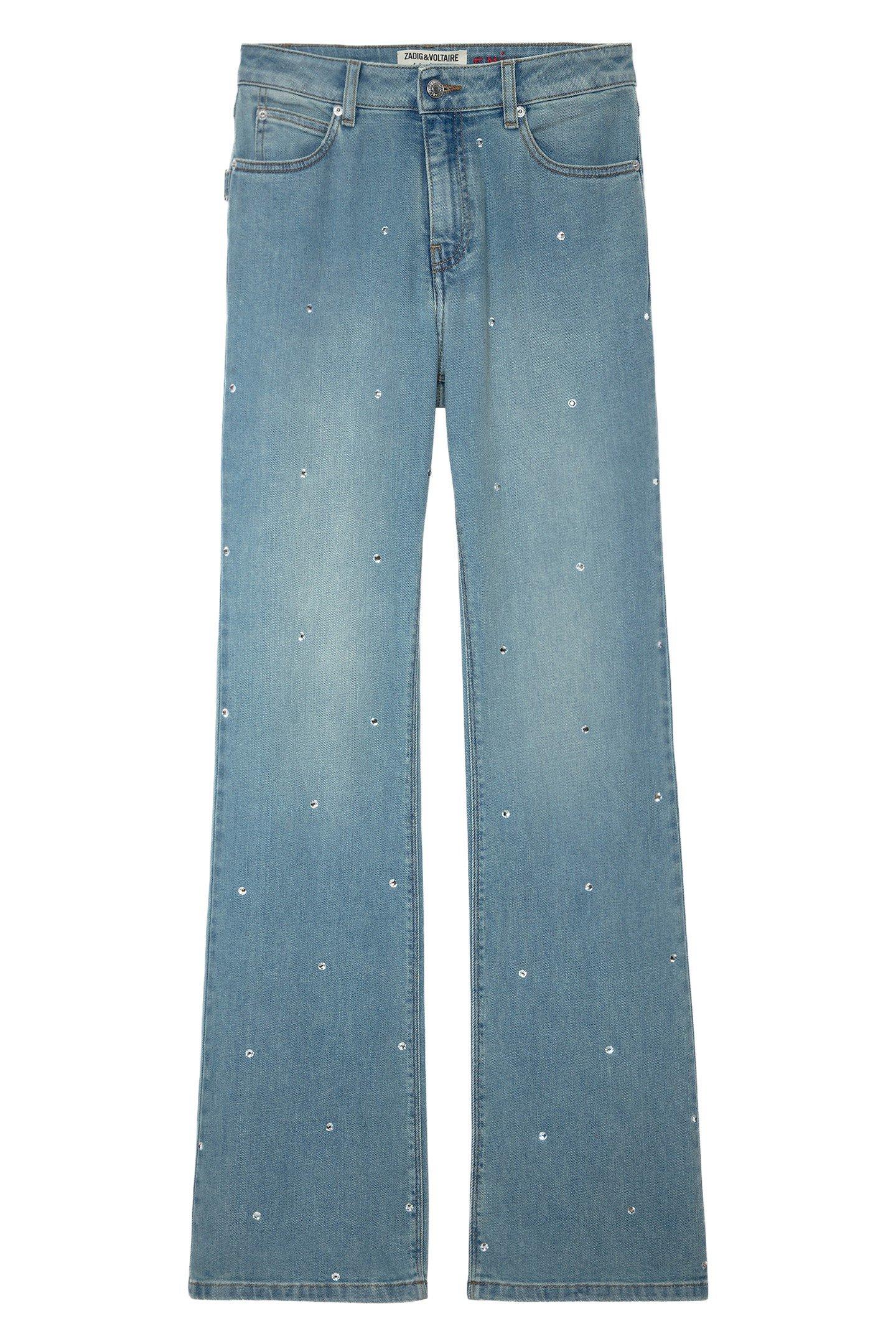 UNISEX EMILE DENIM ECO STRASS JEANS LIGHT BLUE by ZADIG&VOLTAIRE