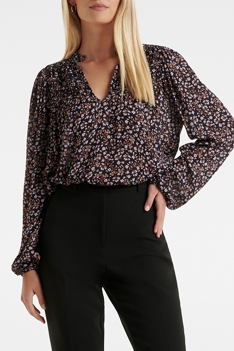 ERIKA RUCHED YOKE BOHO BLOUSE MARLO DITSY 1