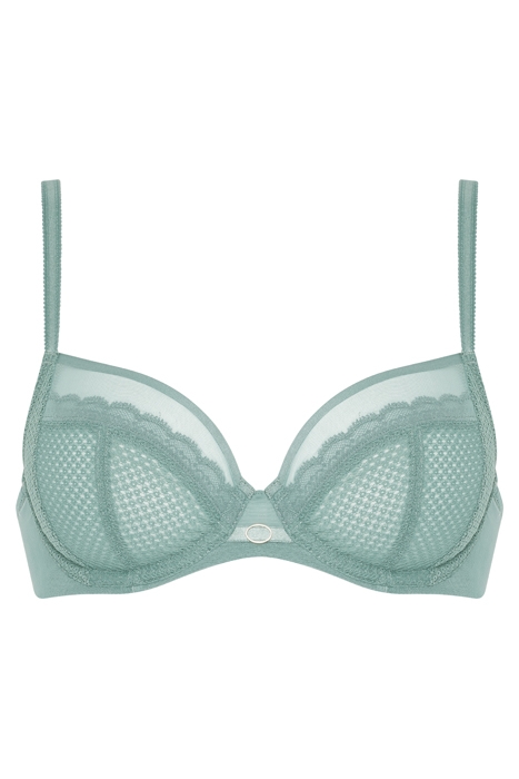 PARISIAN ALLURE - COVERING UNDERWIRED BRA TRELLIS GREEN 1