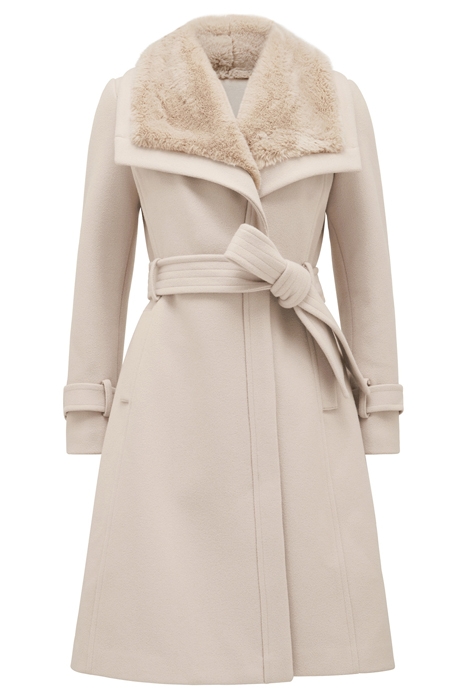 TEGAN FUR COLLAR COAT CREAM 6