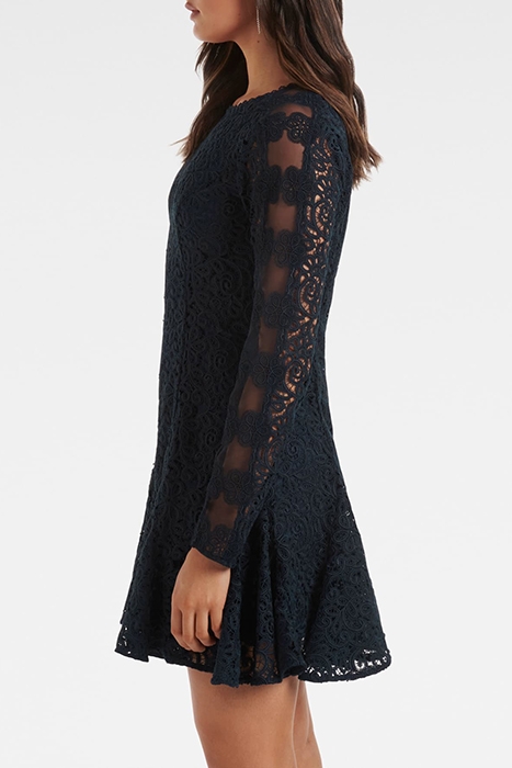 JOSIE GEO LACE MINI DRESS NAVY 4