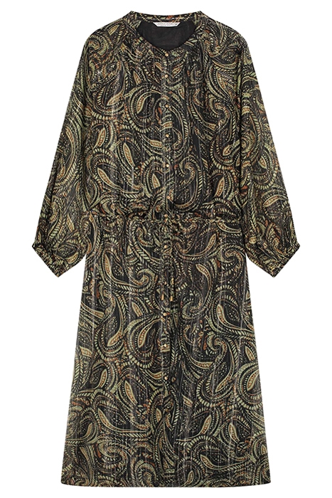 DRESS SWIRL PRINT GREENS 5