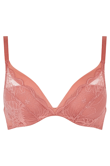 MIDNIGHT FLOWERS - PLUNGE T-SHIRT BRA PEACH DELIGHT 1