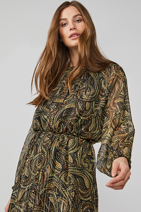 DRESS SWIRL PRINT GREENS 3