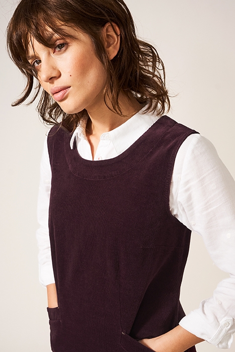 LOTHBURY ORGANIC CORD PINNY DK PLUM 5