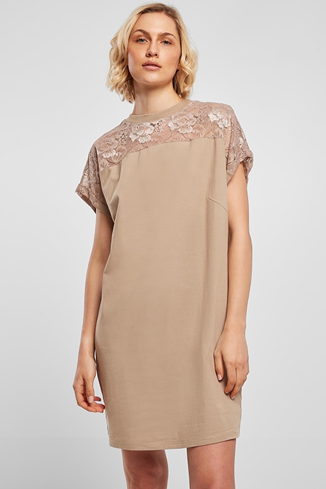 LADIES LACE TEE DRESS SOFTTAUPE 2