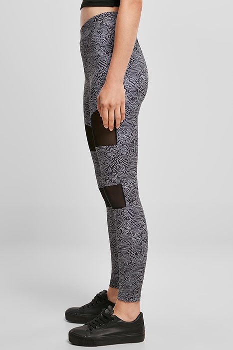 LADIES TECH MESH AOP LEGGINGS BLACKZEN 5