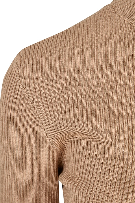 LADIES RIB KNIT TURTELNECK SWEATER UNIONBEIGE 7