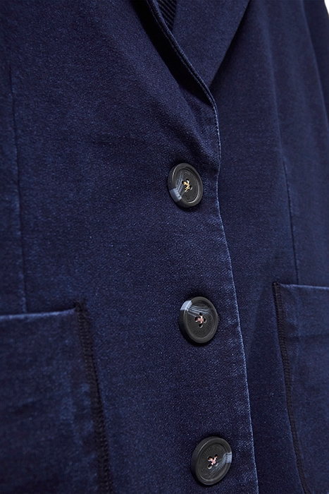 OLIVIA COTTON JERSEY BLAZER DARK DENIM 5