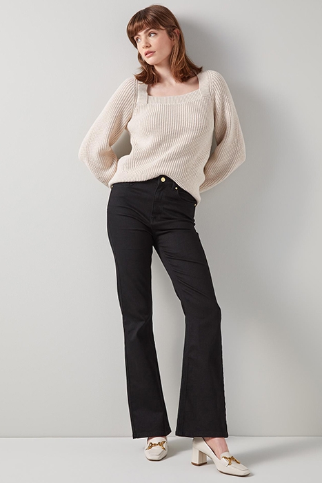 CORA FLARED JEANS BLACK 1