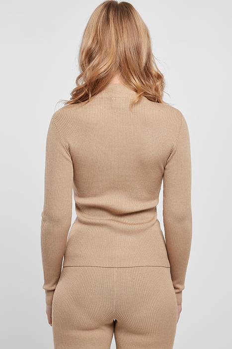 LADIES RIB KNIT TURTELNECK SWEATER UNIONBEIGE 3