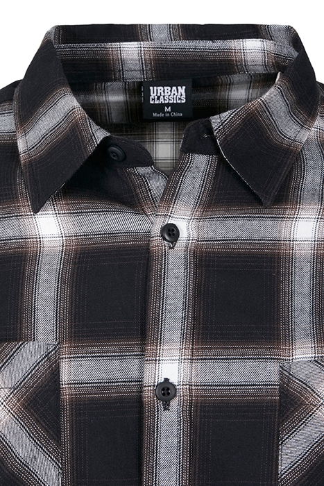 CHECKED FLANELL SHIRT 6 BLACK/WHITE 8