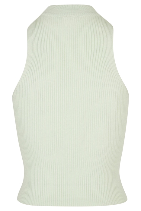 LADIES SHORT RIB KNIT TURTLENECK TOP LIGHTMINT 7