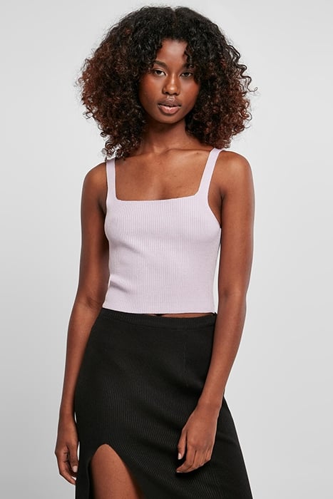 LADIES CROPPED KNIT TOP LILAC 2