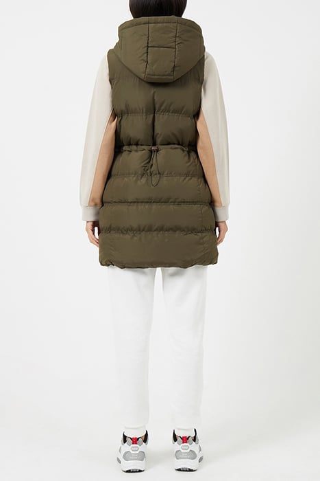 GILET ROW HOOD MID KHAKI 3