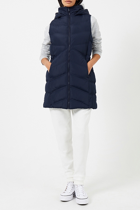 GILET ROW HOOD MID DARK NAVY 2