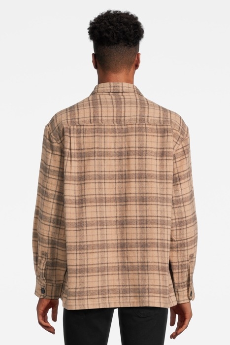 COLTON CHECK SHIRT SAND 2