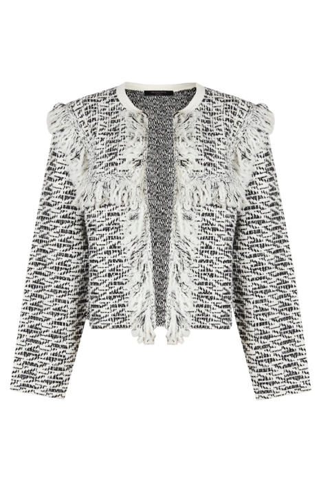 ASHLEY TASSEL JACKET BLACK/CHALK WHITE 3