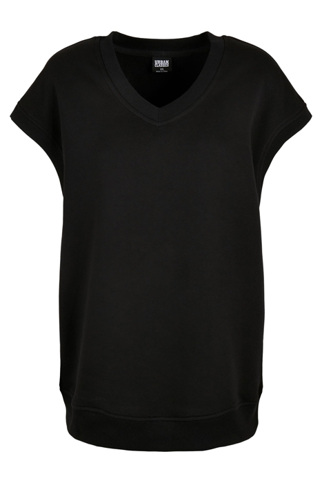 LADIES OVERSIZED SWEAT SLIPOVER BLACK 1