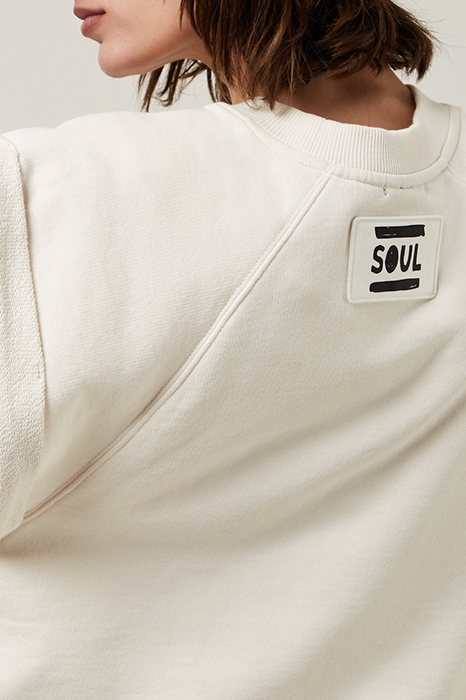 CROPPED SHORTSLEEVE SWEATER DUST 2