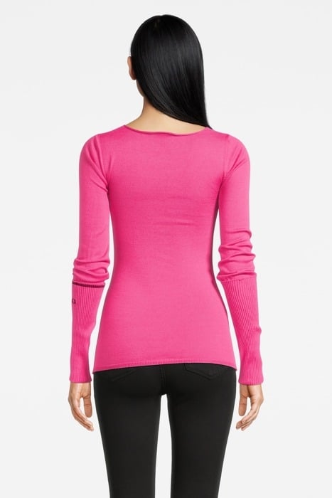 LATTINA MAGLIA VISCOSA STRETCH FUCHSIA 2