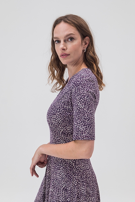 A-LIJN JURK MET PRINT PLUM CASPIA 2