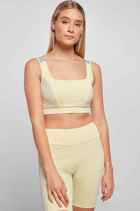 LADIES COLOR BLOCK BRA SOFTYELLOW/SOFTSEAGRASS/VABLUE 2