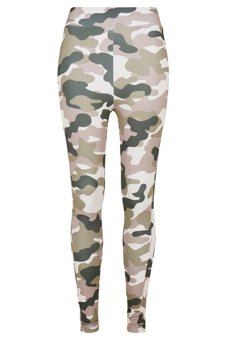 LADIES HIGH WAIST CAMO TECH LEGGINGS DUSKROSE CAMO 1