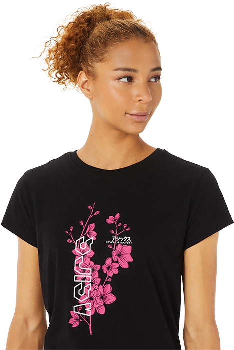 SAKURA FLOWER TEE PERFORMANCE BLACK 5