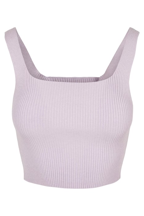LADIES CROPPED KNIT TOP LILAC 1
