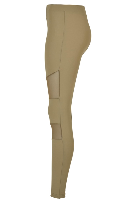 LADIES TECH MESH LEGGINGS KHAKI 8