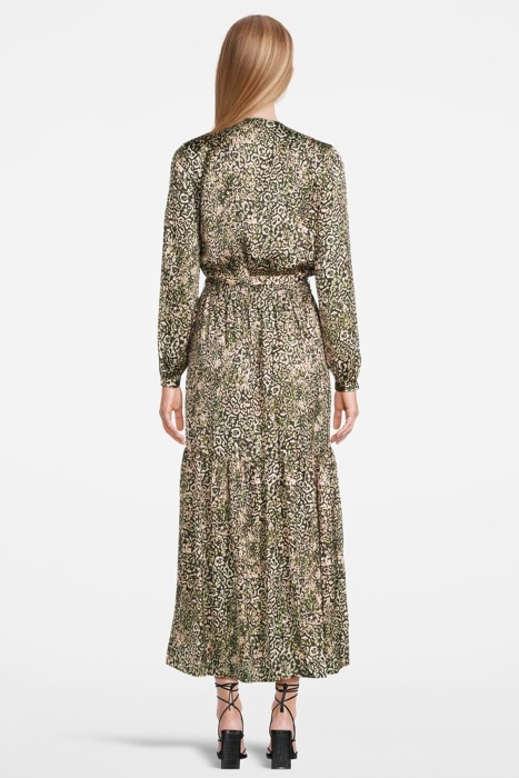 ACCOGLIERE 1 ABITO SATIN STAMP MULTICOLOR PINK/GREEN 2