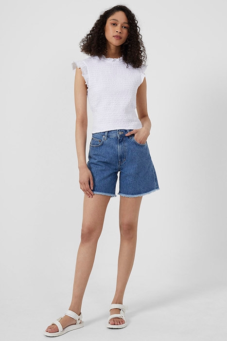 PIPER ORGNIC DNM BOYFRND SHRTS MID BLUE 4