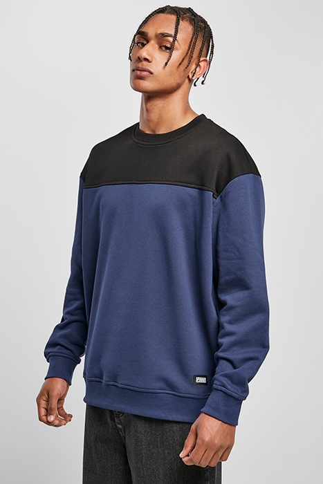 UPPER BLOCK CREWNECK DARKBLUE/BLACK 2