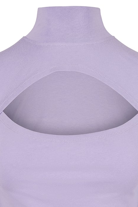 LADIES CUT-OUT TURTLENECK LONGSLEEVE LAVENDER 7