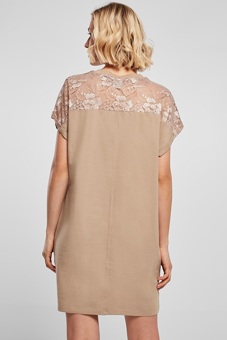 LADIES LACE TEE DRESS SOFTTAUPE 3
