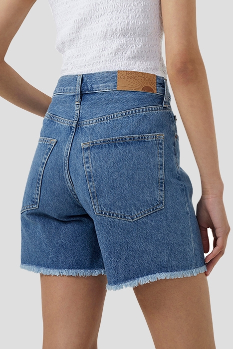 PIPER ORGNIC DNM BOYFRND SHRTS MID BLUE 3