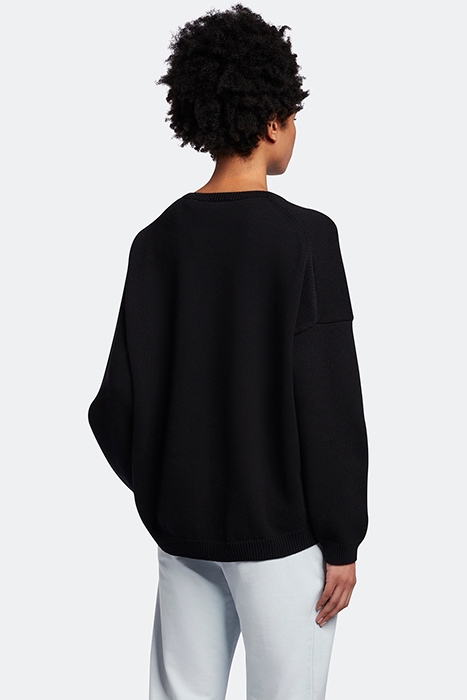 CREW NECK JUMPER JET BLACK 2