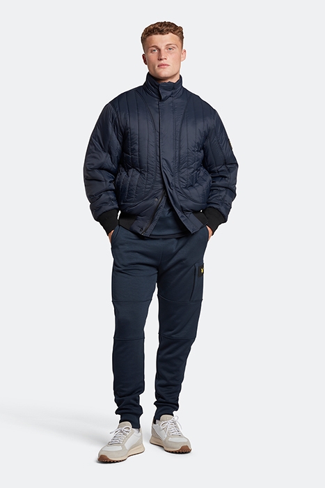 VERTICAL PADDED BOMBER DARK NAVY 3