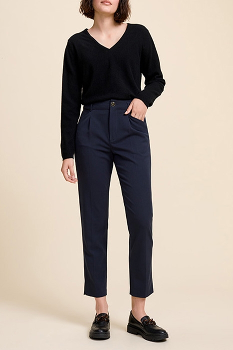 POPPY - NAVY COLD WOOL TROUSERS 1