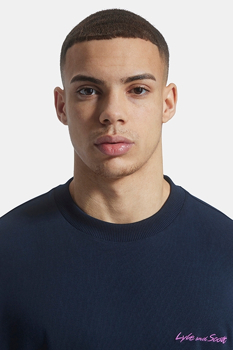 RELAXED EMBROIDERED LOGO T-SHIRT DARK NAVY 4