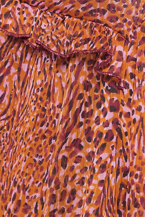 CASSIA BLUSA CREPONNE LUREX ST PINK/BLACK MULTI-COLOUR 5
