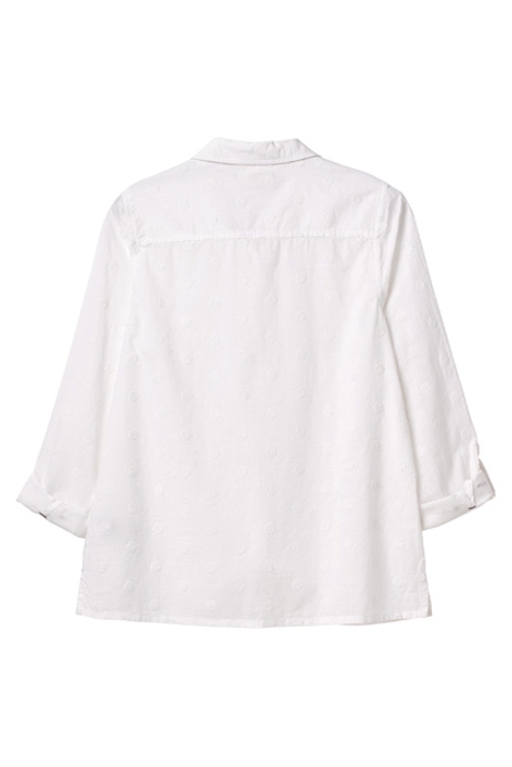 EMILY EMBROIDERED SHIRT WHITE PLAIN 2