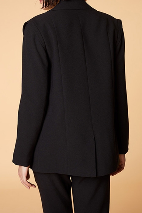 VERONE - BLACK SUIT JACKET WITH CONTRAST COLLAR 2