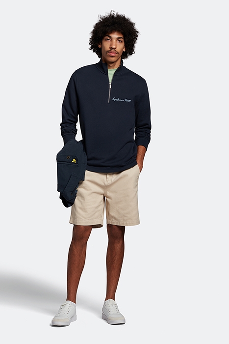 TIPPED RIB FUNNEL NECK DARK NAVY 3